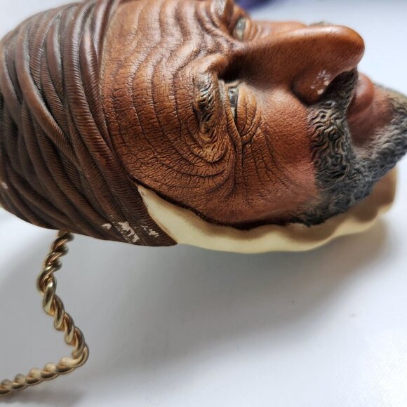 Bossons Persian Man Chalkware Head Wall Hanging England Vintage 70s - Picture 6 of 9